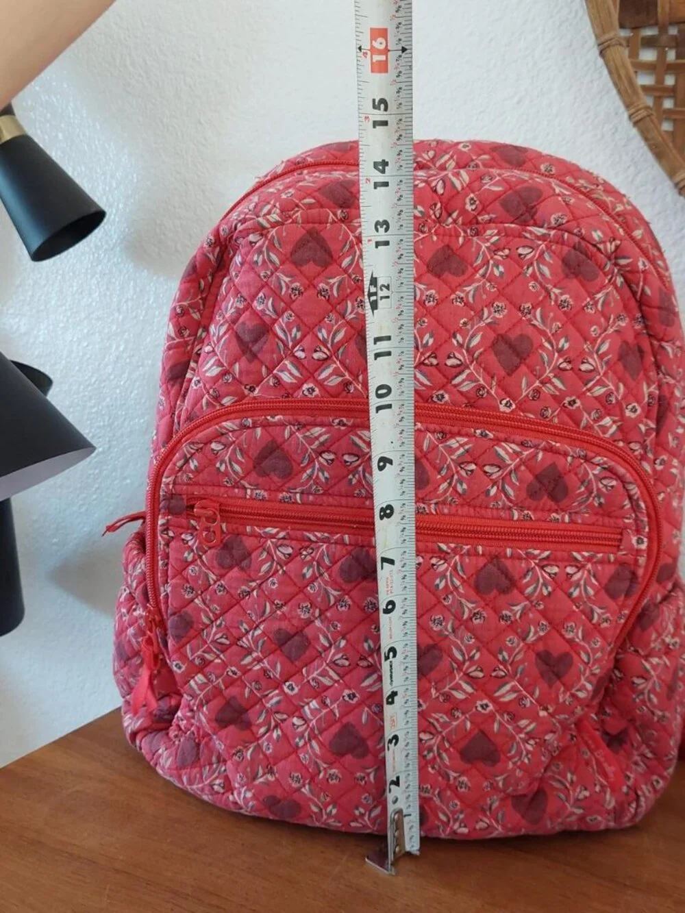 Vera Bradley imperial hearts backpack heart red valentine day